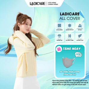 Áo Chống Nắng Nam Nữ LADICARE UPF50+, Chống Tia UV >99%, Vải Lụa Băng Cao Cấp, Thoáng Khí, Khoá Kéo Tiện Lợi