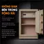 Két sắt Xiaomi CRMCR 55LE Thép đặc nguyên khối - Khóa vân tay điện tử định danh người dùng cảnh trộm báo điện thoại
