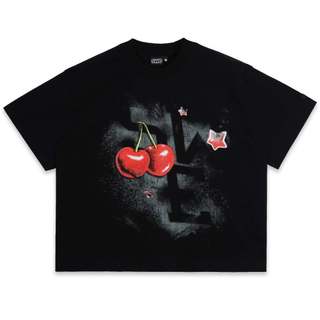 ÁO SWE CHERRY BOXY TEE - BLACK