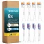 Combo 8 Đầu Bàn Chải 9pmcare Tương Thích Philips Sonicare (4 AIO Sạch Sâu & 4 US Siêu Mềm)