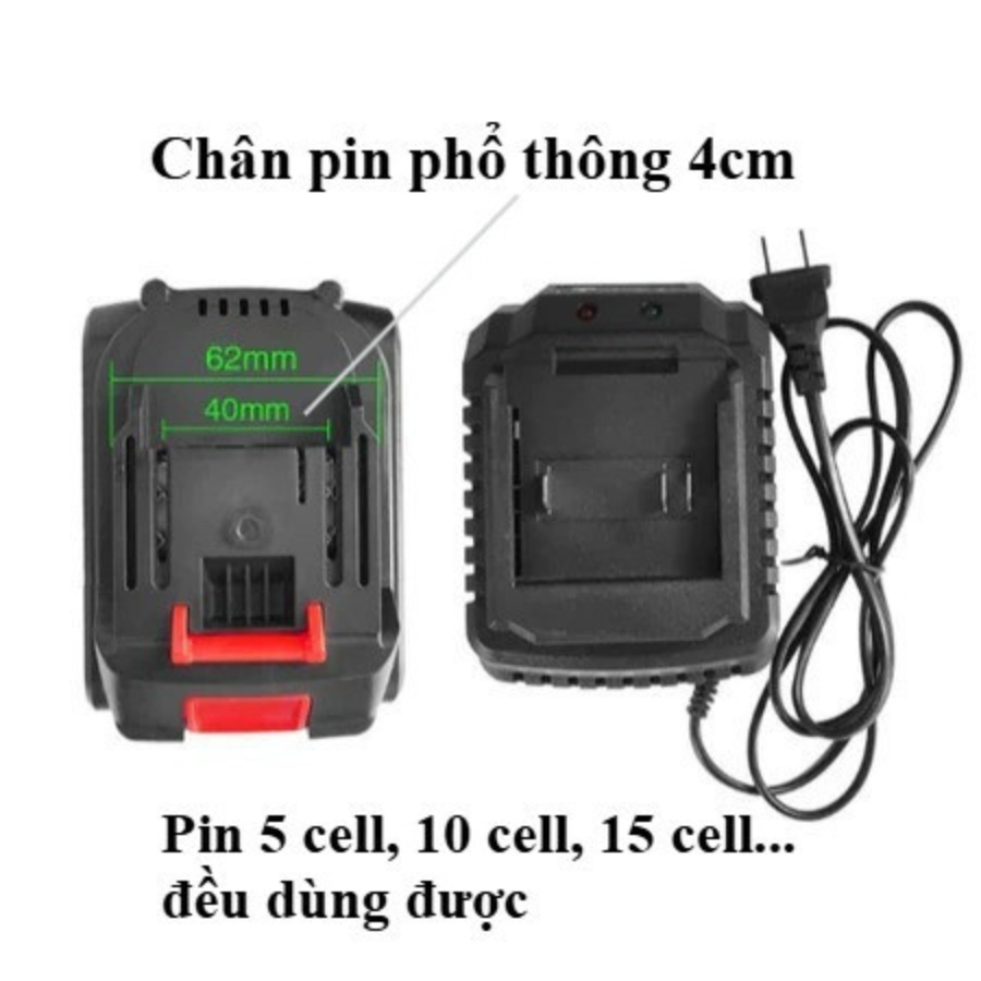 Cốc Sạc Nhanh 21V - 2A Dành Cho P.I.N Quạt Tích Điện, Máy Khoan, Máy Bắn Vít,... An Toàn Tiện Lợi