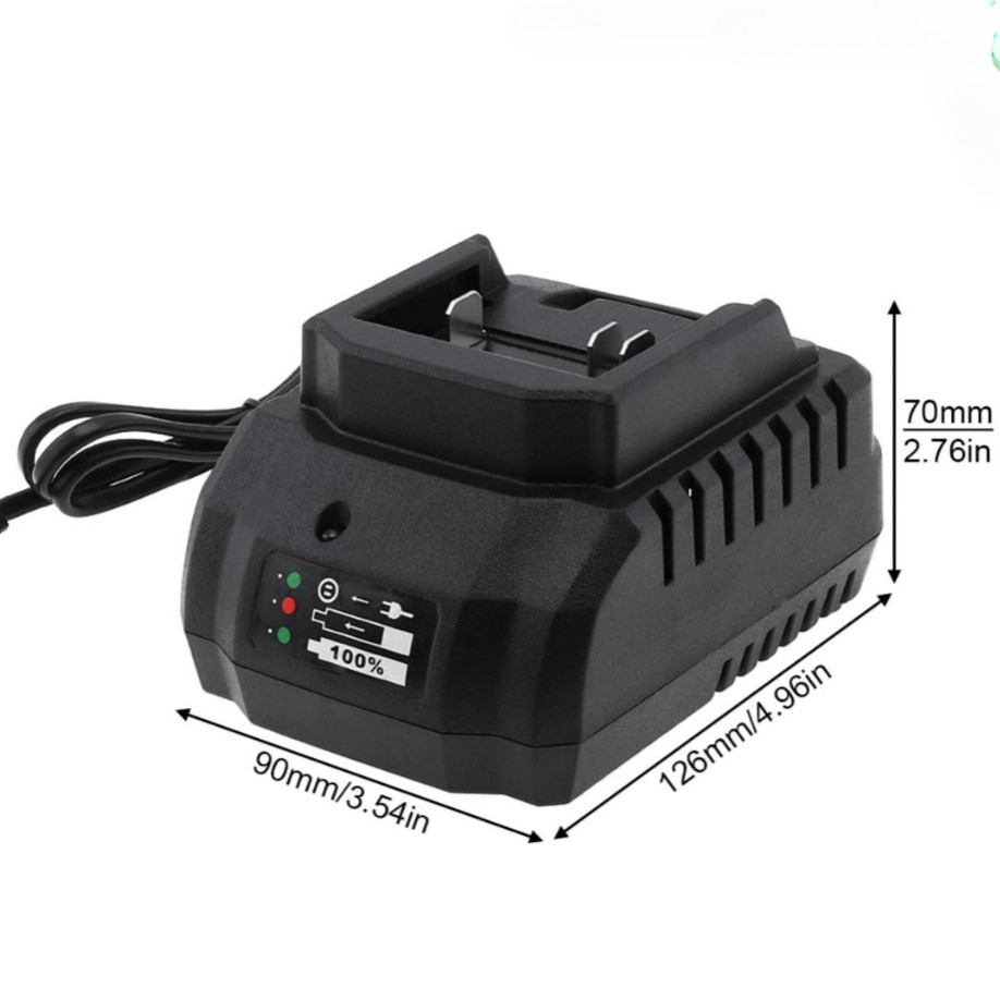 Cốc Sạc Nhanh 21V - 2A Dành Cho P.I.N Quạt Tích Điện, Máy Khoan, Máy Bắn Vít,... An Toàn Tiện Lợi