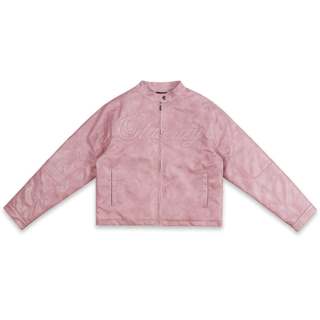 ÁO SWE BLOSSOM LEATHER JACKET - PINK