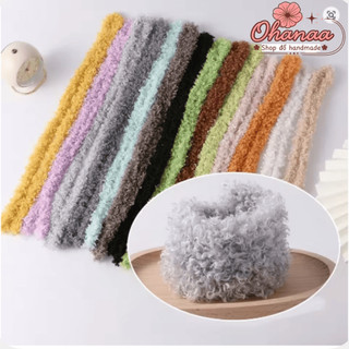 Kẽm xù làm thú bông handmade, sợi kẽm lông dày mịn 15mm chuẩn loại 1