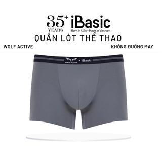 Quần lót nam thể thao Wolf Active x iBasic phom trunk không đường may freecut PANM151