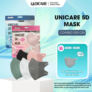 Khẩu trang 5D Uni Mask kháng khuẩn hàng chính hãng công ty