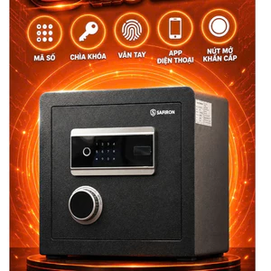 Két Sắt Mini Vân Tay Điện Tử 35LS, 60LS Cảnh Báo Qua Điện Thoại Đóng Mở Từ Xa, Báo Trộm