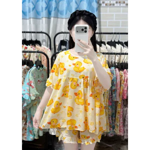 Bộ Tole Babydoll Quần Đùi Mặc Nhà Nữ Thoải Mái