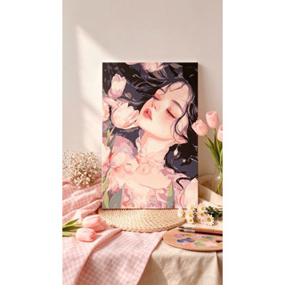 TRANH TÔ SỐ HOÁ sz 20x30 đã căn khung sẵn tự hoàng thành