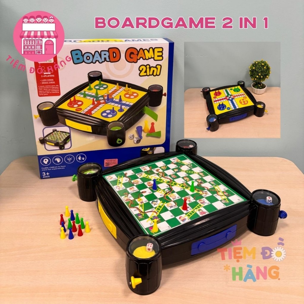 Bộ Cờ Vua, Cá Ngựa, Rắn Leo Thang, Cờ Tướng 8 In 1, 2 In 1, 7 In 1, 15 In 1 - Đồ Chơi Boardgame