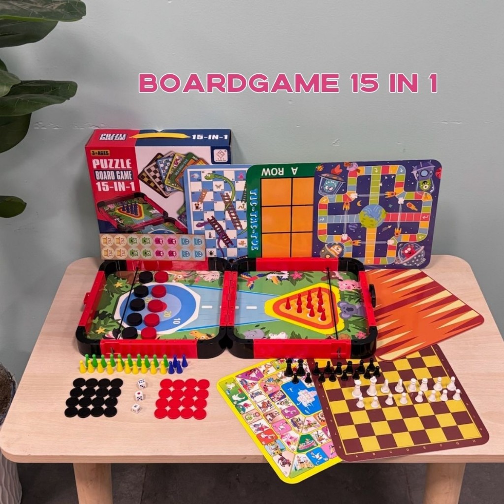 Bộ Cờ Vua, Cá Ngựa, Rắn Leo Thang, Cờ Tướng 8 In 1, 2 In 1, 7 In 1, 15 In 1 - Đồ Chơi Boardgame