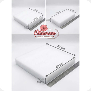 Mút xốp cắm hoa loại dẻo dày 5cm kích thước 20x20cm và 20x10cm