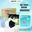 Khẩu trang 6D Yoki Mask 5 lớp kháng khuẩn hàng chính hãng công ty