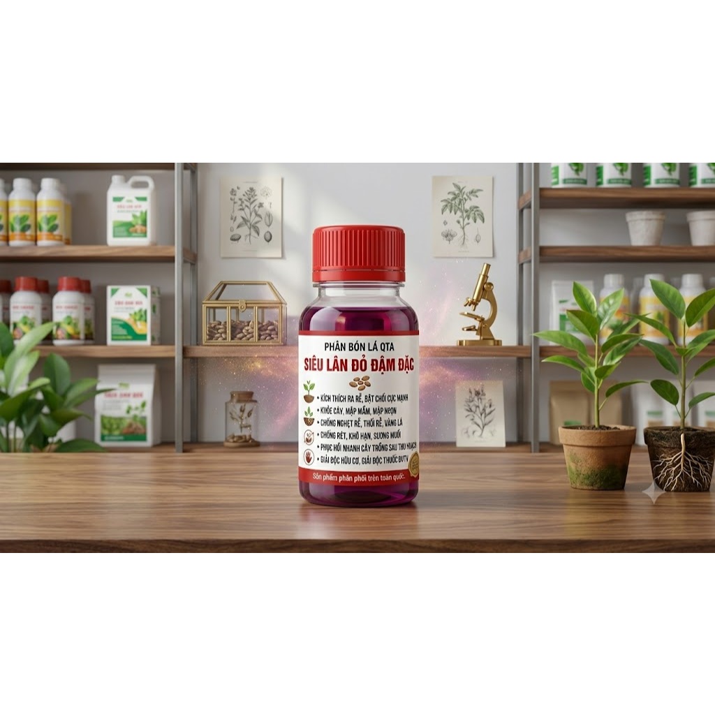 [CHÍNH HÃNG] Phân Bón Lá Lân Đỏ Đậm Đặc QT18 - Kích Rễ Khỏe, Mập Mầm, Đâm Chồi, Phục Hồi Cây Suy Yếu