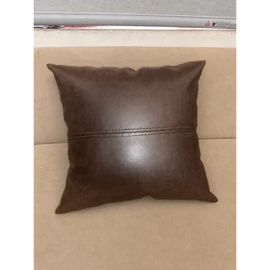 Gối trần kẻ ngang, gối decor, gối tựa lưng, gối ôm chất liệu Da Cleo cao cấp.