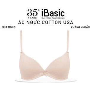 [MỚI - VC 15%] Áo ngực iBasic không gọng mút mỏng cotton USA kháng khuẩn BRAY058