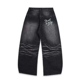 QUẦN SWE WHISKER JEANS - WASHED BLACK