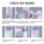 Thẻ bảo hành 2 năm khi mua máy sông khí dung câm tay nhỏ gọn an toàn