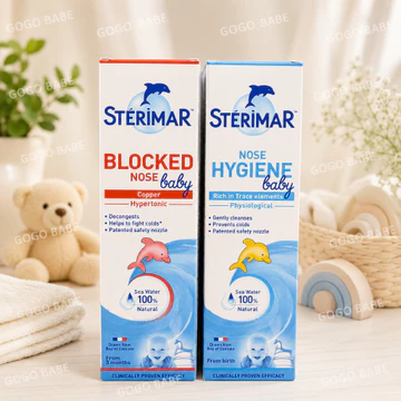 [ Hàng Pháp ] Xịt Mũi Cá Heo Sterimar - Nước Muối Biển có Vòi Xịt Tiện Lợi, Dễ Dàng Vệ Sinh 100ml