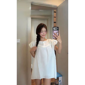 𝑪𝒉𝒐𝒄𝒐•Váy Babydoll Cổ Bèo Mix Quần