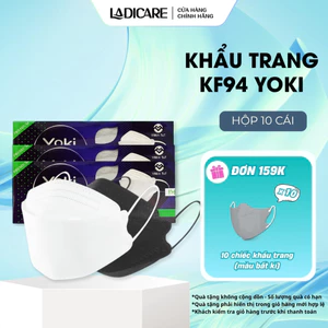 Khẩu trang KF94 YOKI 4 lớp Chống Bụi Mịn, Kháng Khuẩn hàng cao cấp Hàn Quốc
