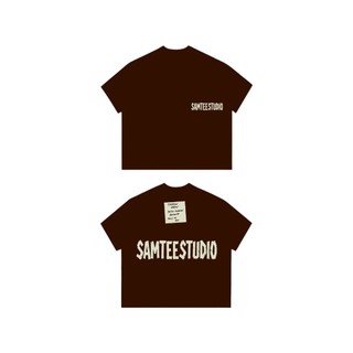 [MỚI] Áo Thun Tay Ngắn Boxy 250gsm Form Rộng Cổ Tròn "SAMPLE" Unisex Nam Nữ Phong Cách Basic Thoải Mái Mùa Hè