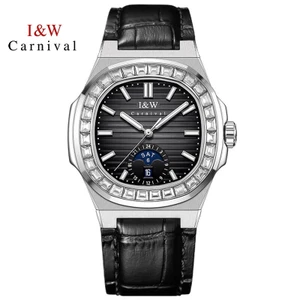 Đồng Hồ Nam Chính Hãng I&W Carnival 735G2-D3 Full Box Chống Nước Kính Sapphire (Máy Cơ Tự Động)