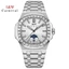 Đồng Hồ Nam Chính Hãng I&W Carnival 735G2-T6 Mặt Màu Xanh Tiffany Full Box Chống Nước Kính Sapphire