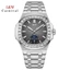 Đồng Hồ Nam Chính Hãng I&W Carnival 735G2-T6 Mặt Màu Xanh Tiffany Full Box Chống Nước Kính Sapphire