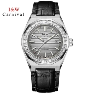 Đồng Hồ Nam Chính Hãng I&W Carnival 733G-D3 Full Box Chống Nước Kính Sapphire (Máy Cơ Tự Động)