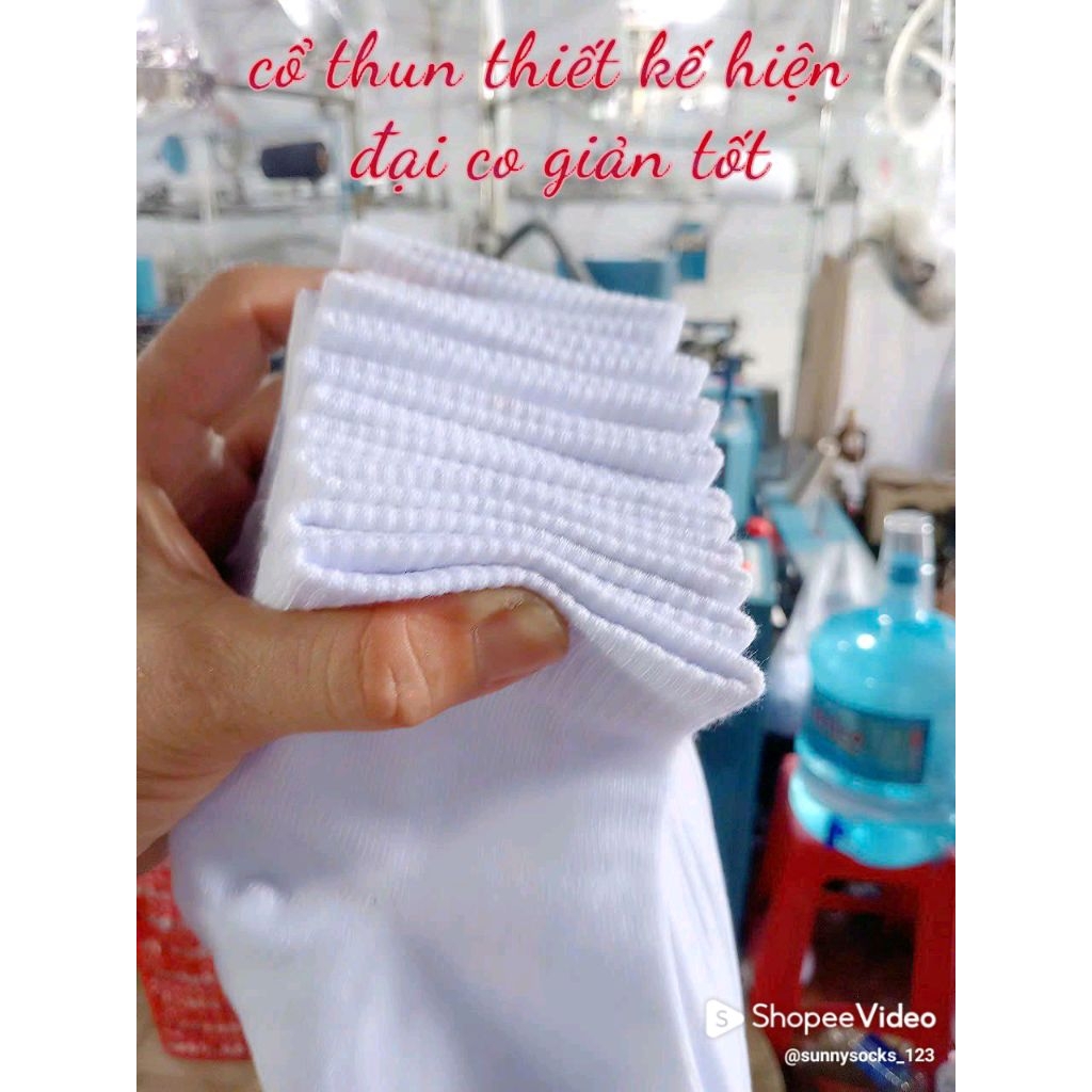 combo 10 đôi Tất Trơn cổ trung FREE SHIP toàn quốc