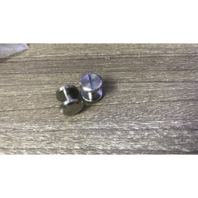 [ 5 BỘ ]Ốc vít inox đinh tán nhập khẩu cho dây nịt, thắt lưng,túi ví,đồ da thủ công, ốc lịch