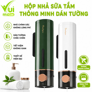 Hộp Đựng Nước Rửa Tay Treo Tường Ấn Nhả Thông Minh GD83 - Bình Đựng Nước Sữa Tắm Gắn Tường 500ml
