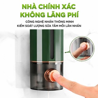Hộp Đựng Nước Rửa Tay Treo Tường Ấn Nhả Thông Minh GD83 - Bình Đựng Nước Sữa Tắm Gắn Tường 500ml