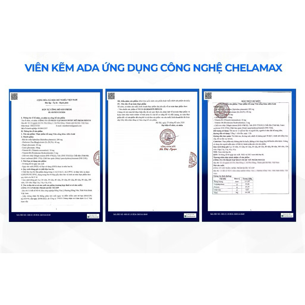 ✅[Chính hãng] kẽm ADA gold nâng cấp bổ sung thêm vtm nhóm B và bột tảo xoắn
