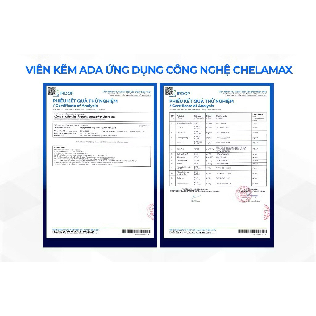✅[Chính hãng] kẽm ADA gold nâng cấp bổ sung thêm vtm nhóm B và bột tảo xoắn