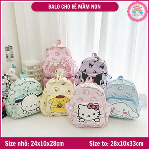 Balo cho bé mẫu giáo, mầm non. Cặp trẻ em đi học nhà trẻ, đi chơi hoạt hình dễ thương balo bé gái bé trai TL2348