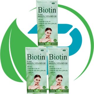 Biotin Xanh Lá Chai 60 Viên - Rostex - Takarai - Vitamin Phục Hồi