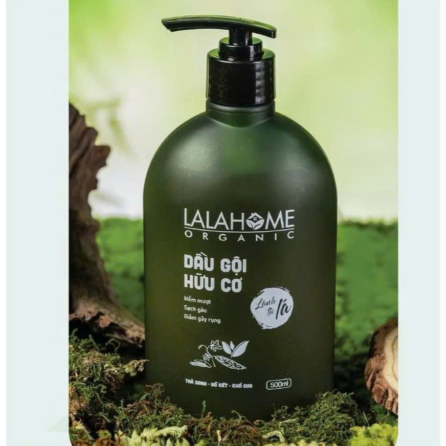 {CÓ SẴN} Dầu gội LalaHome Organic 500ml – Hương trà xanh