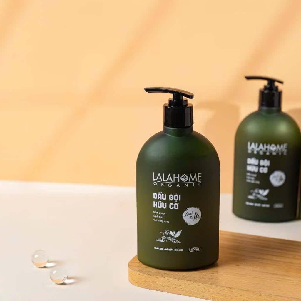 {CÓ SẴN} Dầu gội LalaHome Organic 500ml – Hương trà xanh