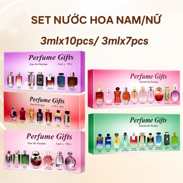 Bộ Test nước hoa 7 mùi , 10 mùi nam - nữ 3ml hàng chính hãng