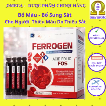 Siro Bổ Máu FEROGEN (hsd 2029) - Bổ Sung Sắt III Cho Người Thiếu Máu Do Thiếu Sắt Không Gây Nóng