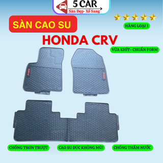 Thảm Lót Sàn Cao Su Xe HONDA CRV 2018-NAY - Cao su đúc Không Mùi , Vừa Khít Form Xe- Chống Nước, Dễ Dàng Lắp Đặt