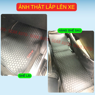 Thảm Lót Sàn Cao Su Xe HONDA CRV 2018-NAY - Cao su đúc Không Mùi , Vừa Khít Form Xe- Chống Nước, Dễ Dàng Lắp Đặt