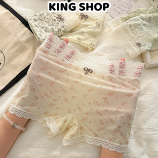 Combo 3 Quần Lót Su Nữ Dáng Đùi Ren Nơ Hoa Nhí, Quần Chip Mềm Mịn Chống Hằn Thoáng Khí King Shop L-6448