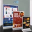 Bảng mica trong suốt đế trong, Bảng menu mica A4, A5, A6, Bảng quét mã QR
