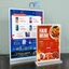 Bảng mica trong suốt đế trong, Bảng menu mica A4, A5, A6, Bảng quét mã QR