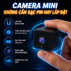 Yoosee Camera Mini Không Dây Có Nam Châm Tích Hợp Pin Giám Sát Từ Xa Cho Ô Tô Và Gia Đình