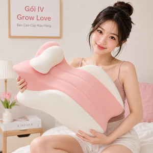 Gối Công Thái Học IV Grow Love Đa Năng 3in1 – Massage Thư Giãn, Tựa Lưng, Định Hình