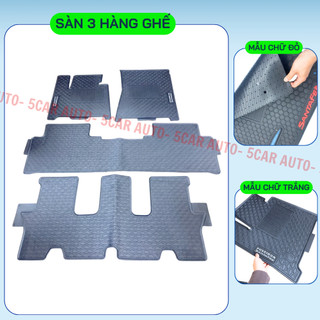 Thảm Lót Sàn Cao Su Xe HUYNDAI SANTAFE 2019-NAY - Cao su đúc Không Mùi , Vừa Khít Form Xe- Chống Nước, Dễ Dàng Lắp Đặt